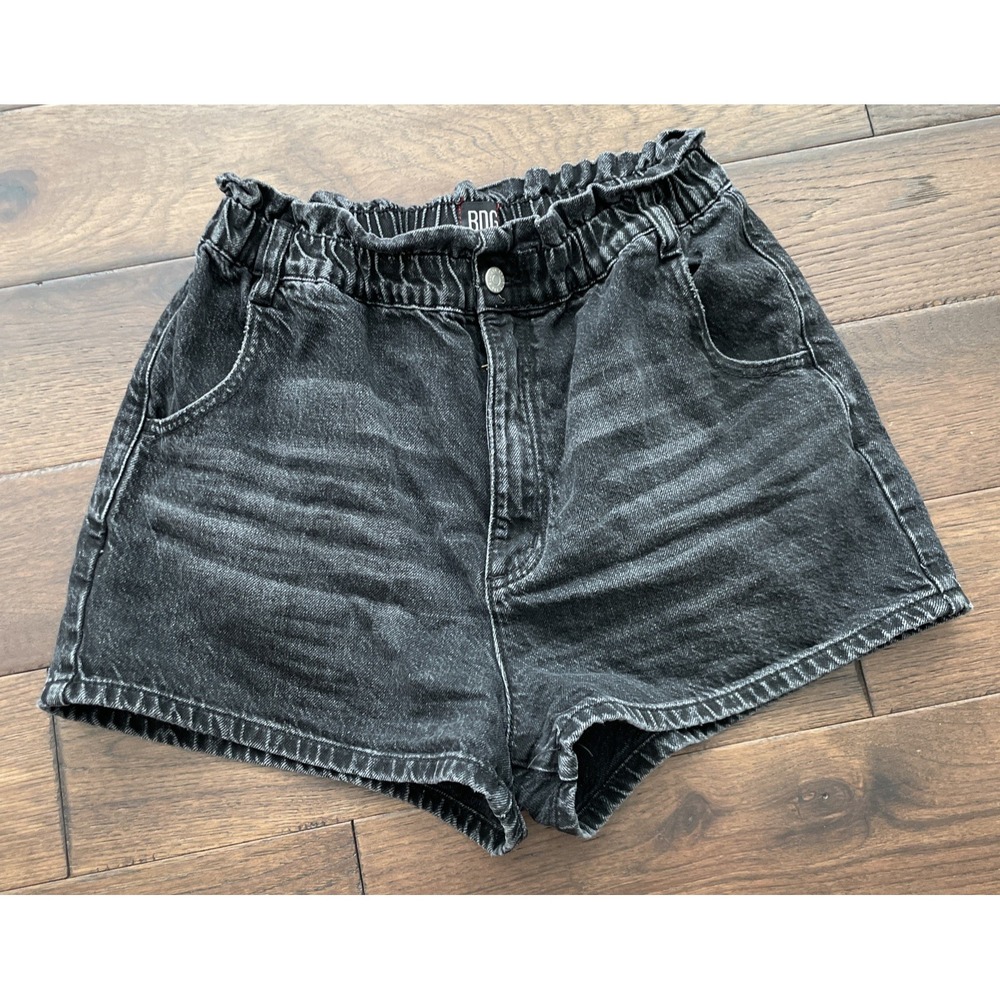 BDG Urban Outfitters Black Pull-On Mom Jean Denim Shorts‎ Size large